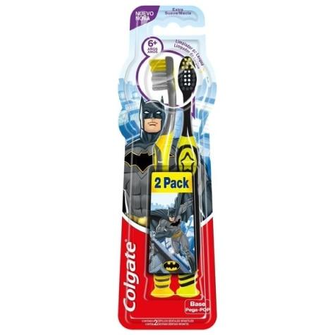 Escova Dental Colgate Infantil Batman & Mulher maravilha 6+ Extra Macia 2 Unidades - Imagem 1