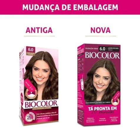 Tintura Biocolor Creme 6.0 Louro Escuro Clássico 110g - Imagem 2
