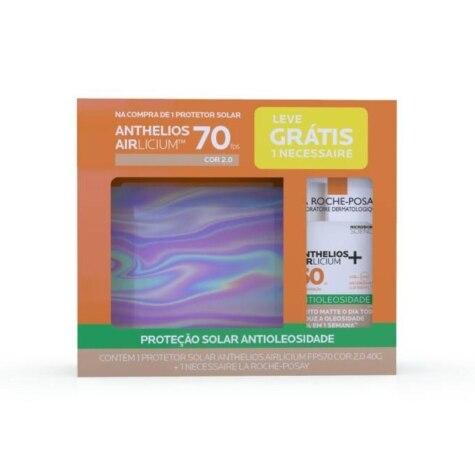 Kit Protetor Solar Facial Anthelios Airlicium FPS 70 Cor 2.0 40g + Necessaire - Imagem 1