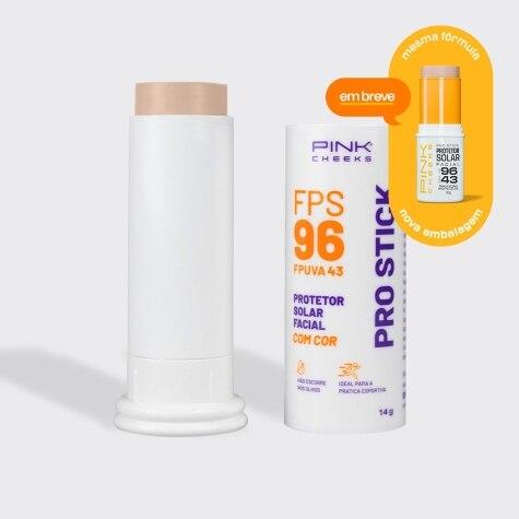 Protetor Solar Facial Pink Cheeks Pro Stick FPS96 Cor PRO10 14g - Imagem 2