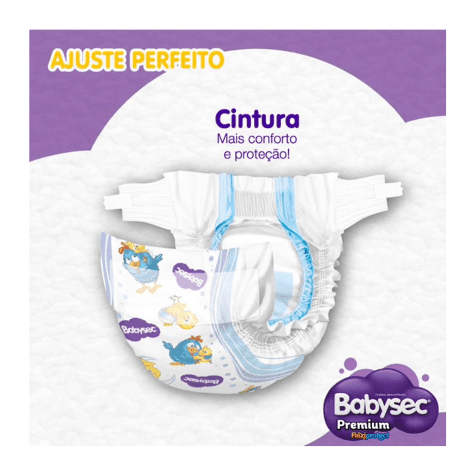 Fralda Babysec Galinha Pintadinha Premium M Jumbinho 18 Unidades - Imagem 2
