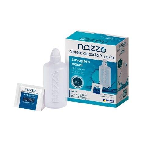 Nazzo Alto Volume 0,9% 30 Envelopes + Lavador Nasal - Imagem 1