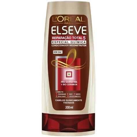 Condicionador Elseve Reparação Total 5 Especial Química Cabelos Quimicamente Tratados 200ml - Imagem 1