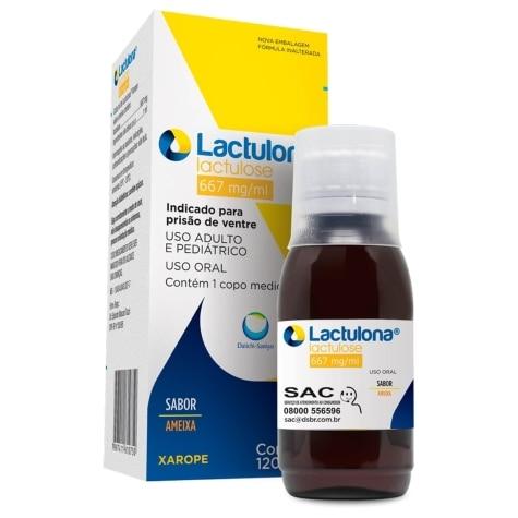 Lactulona Xarope 667mg Sabor Ameixa 120ml - Imagem 1