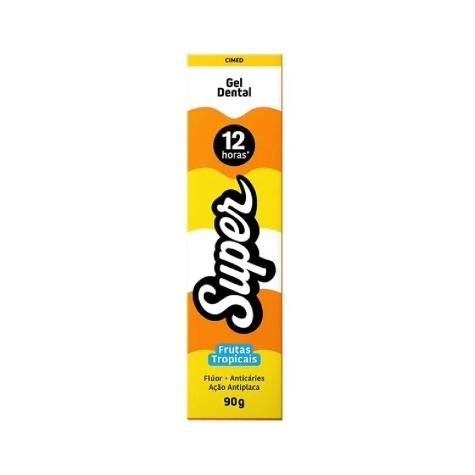 Gel Dental Cimed Super Sabor Frutas Tropicais 90g - Imagem 1