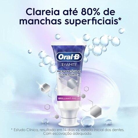 Creme Dental Oral-B 3D White Brilliant Fresh 140g Leve mais Pague menos - Imagem 3