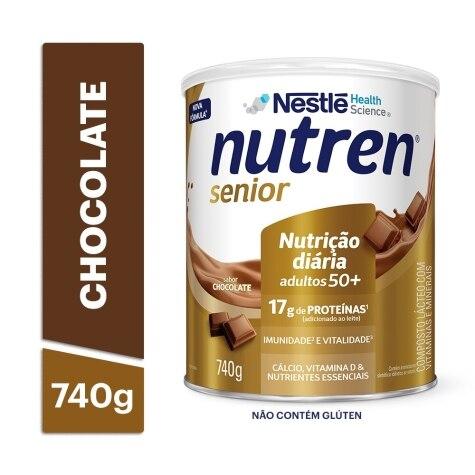 Complemento Alimentar Nutren Senior Sabor Chocolate 740g - Imagem 2