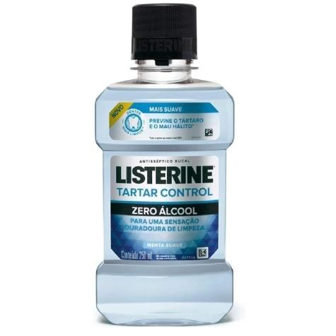 Enxaguante Bucal Listerine Antitártaro Menta Sem Álcool 250ml - Imagem 1