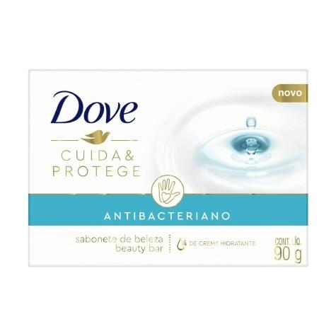 Sabonete Antibacteriano Barra Dove Cuida & Protege 90g - Imagem 1