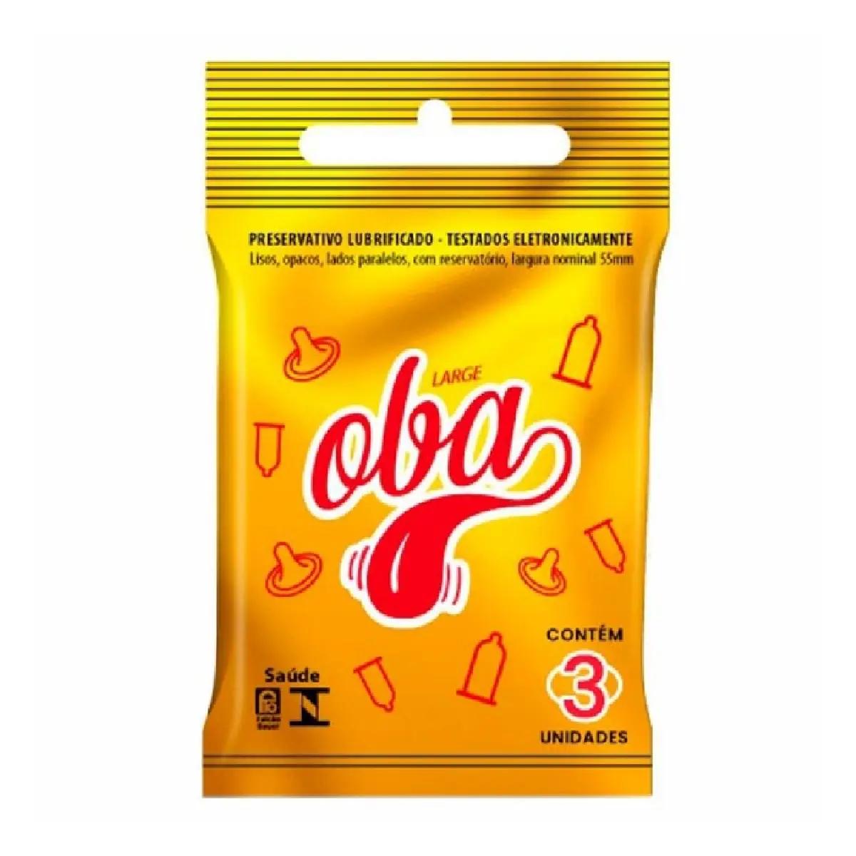 Preservativo Oba Large 3 Unidades - Imagem 1