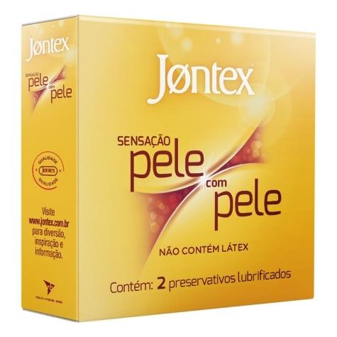 Preservativo Jontex Lubrificado Sensação Pele com Pele 2 Unidades - Imagem 1