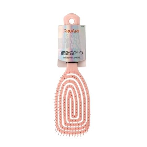 Escova de Cabelo Raquete Proart Easy Flexi Rosa - Imagem 1
