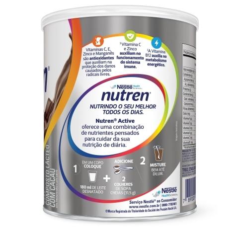 Suplemento Alimentar Nutren Active Sabor Chocolate 400g - Imagem 4