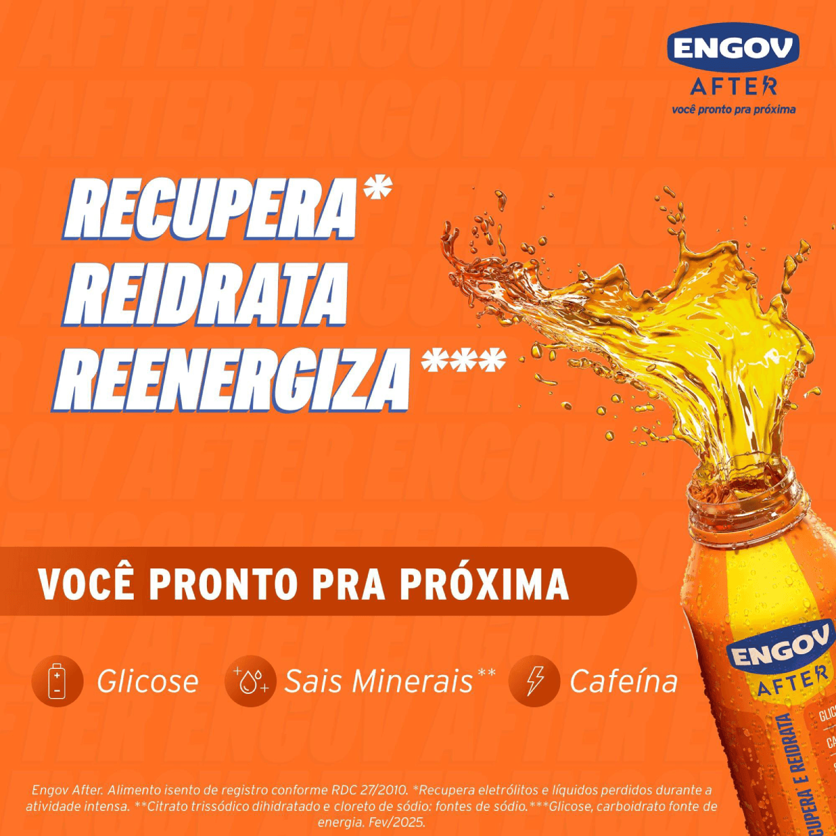 Engov After Sabor Tangerina 250ml - Imagem 3