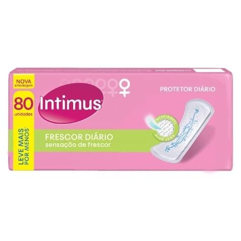 Protetor Diário Intimus Frescor Diário 80 Unidades Leve mais Por menos - Imagem 1