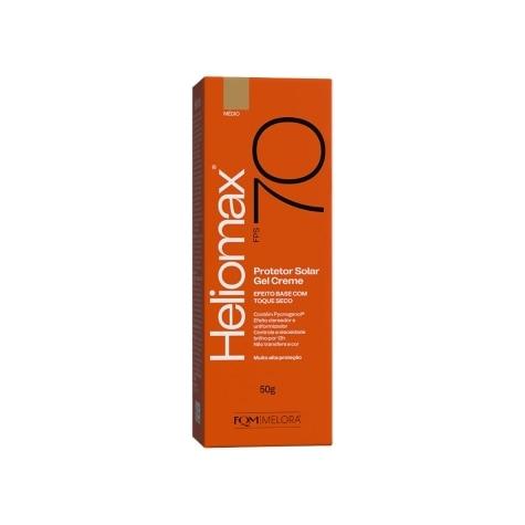 Protetor Solar Facial Heliomax FPS70 Gel Creme Cor Médio 50g - Imagem 1