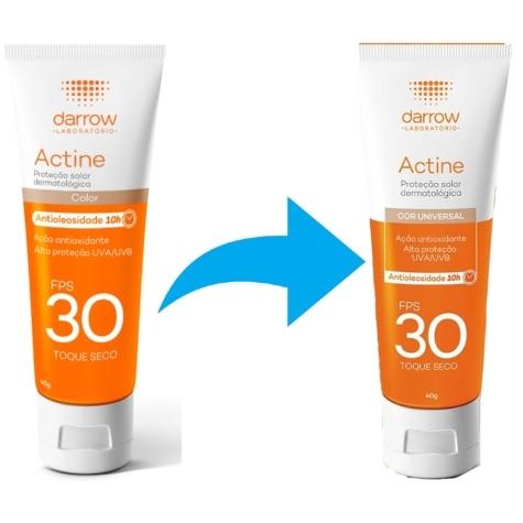 Protetor Solar Facial Actine Toque Seco FPS30 Loção Cor Universal 40g - Imagem 2