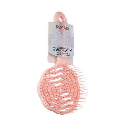 Escova de Cabelo Floral Proart Easy Flexi Rosa - Imagem 2