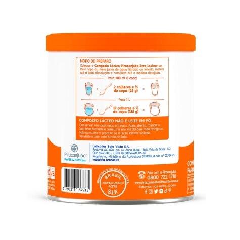 Composto Lácteo Piracanjuba Zero Lactose 380g - Imagem 3
