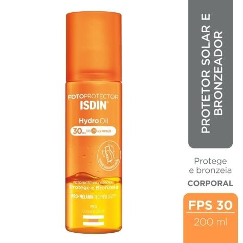 Fotoprotetor Isdin HydroOil Protege e Bronzeia FPS30 200ml - Imagem 2