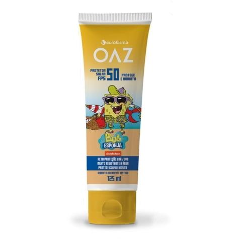 Protetor Solar OAZ Bob Esponja Infantil FPS50 125ml - Imagem 1