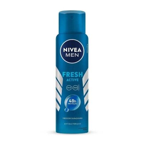 Desodorante Aerossol Nivea Men Fresh Active 48h 150ml - Imagem 1