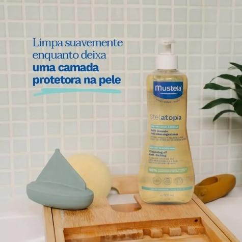 Óleo de Banho Mustela Stelatopia 500ml - Imagem 3