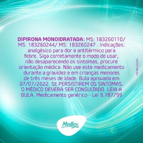 Dipirona Monoidratada Gotas 500mg 10ml Medley Genérico - Imagem 4