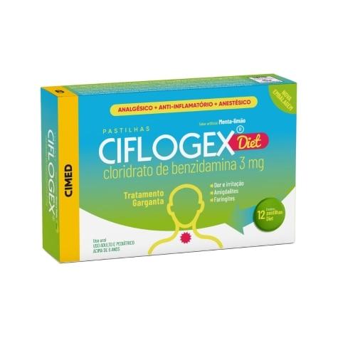 Ciflogex Menta e Limão Diet 3mg 12 Pastilhas - Imagem 1