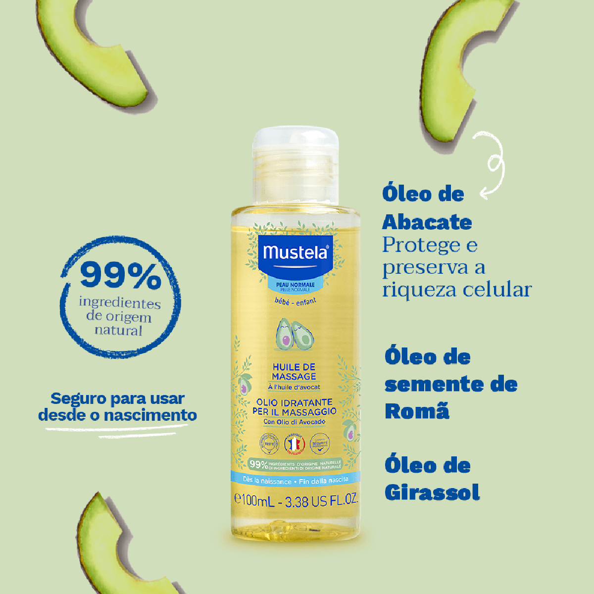 Óleo de Massagem Mustela Bebê 100ml - Imagem 4