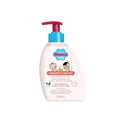 Sabonete Líquido Turma da Mônica Baby da Cabeça aos Pés 200ml - Imagem 1