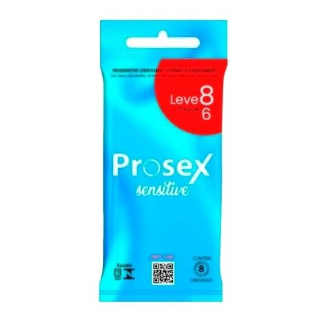 Preservativo Prosex Sensitive Premium 8 Unidades - Imagem 1
