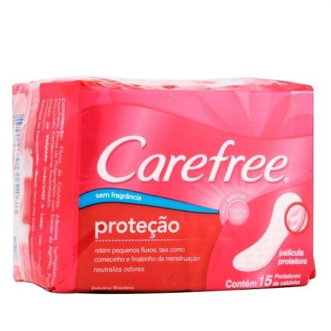 Protetor Diário Proteção Carefree sem Perfume 15 Unidades - Imagem 1