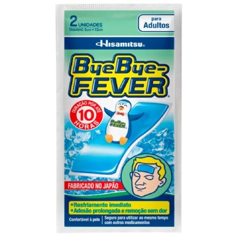 Bye Bye Fever Super Gelado Adesivo 2 Unidades - Imagem 1