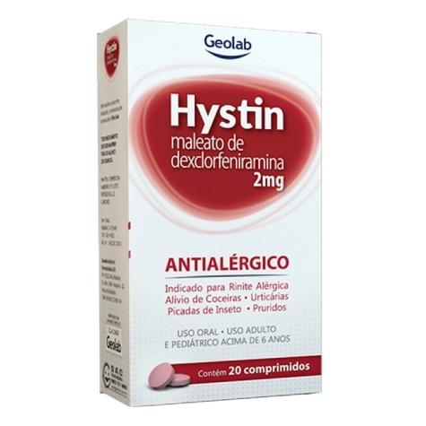 Hystin 2mg 20 Comprimidos - Imagem 1