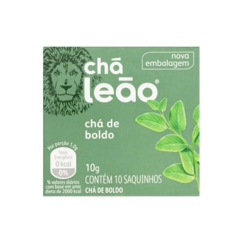 Chá Leão Sabor Boldo 10 Sachês 1g - Imagem 1