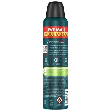 Desodorante Aerossol Rexona Men Antibacterial + Invisible Leve mais Pague menos 72h 250ml - Imagem 3