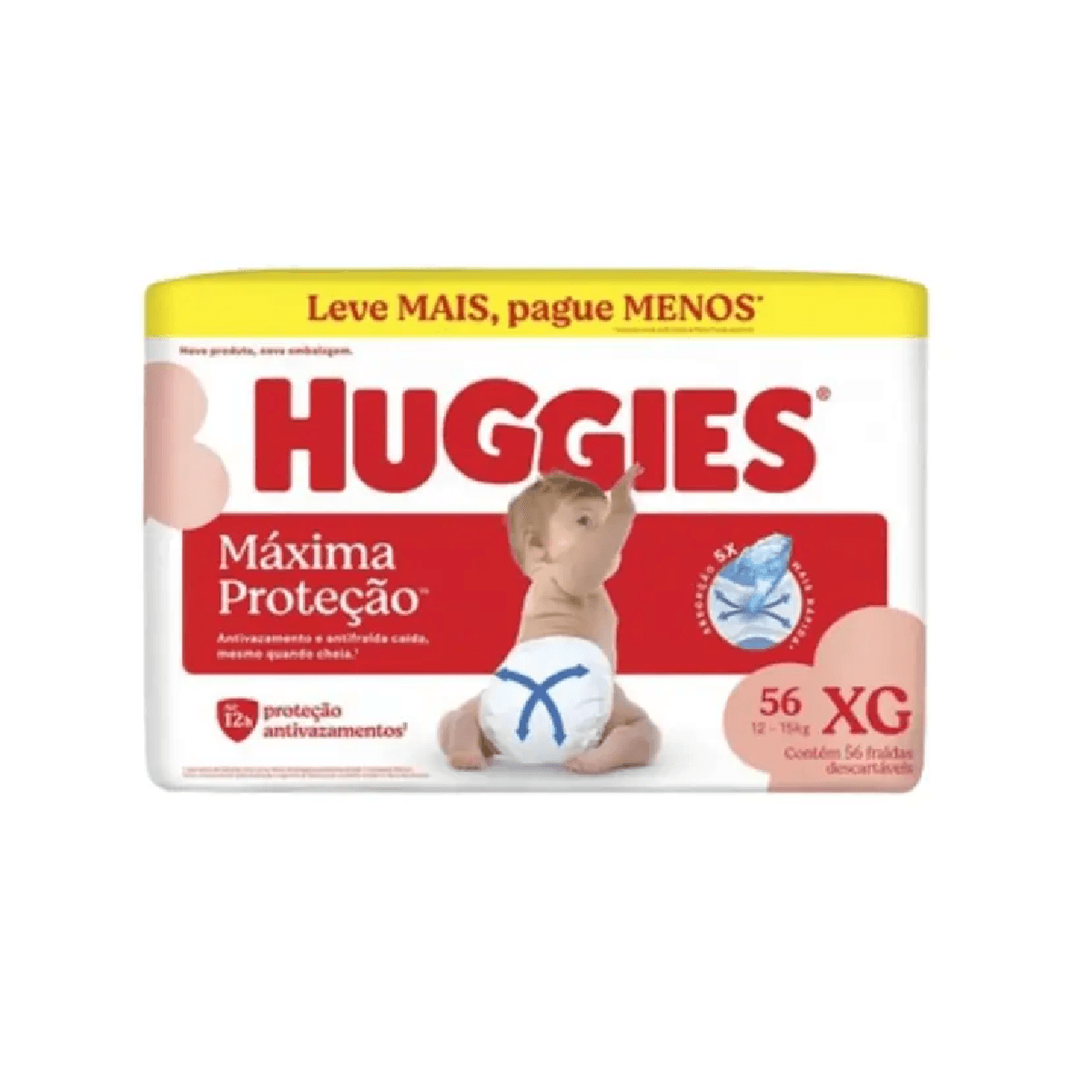 Fralda Huggies Supreme Care XG 56 Unidades - Imagem 1