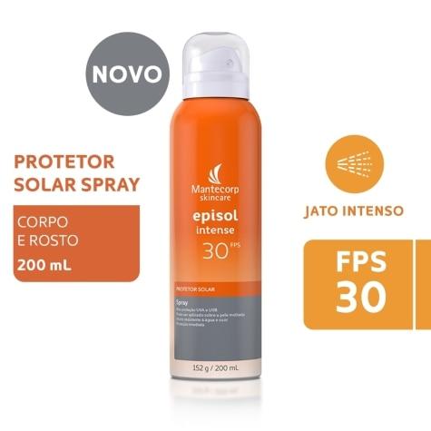 Protetor Solar Facial e Corporal Episol Intense FPS30 Spray Pele Mista e Oleosa 200ml - Imagem 2