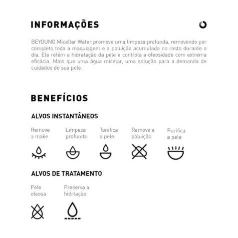 Água Micelar Beyoung Water Facial 200ml - Imagem 2