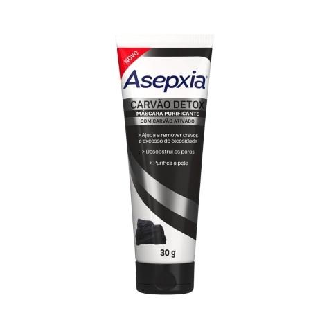Máscara Facial Asepxia Carvão Detox Purificante 30g - Imagem 3