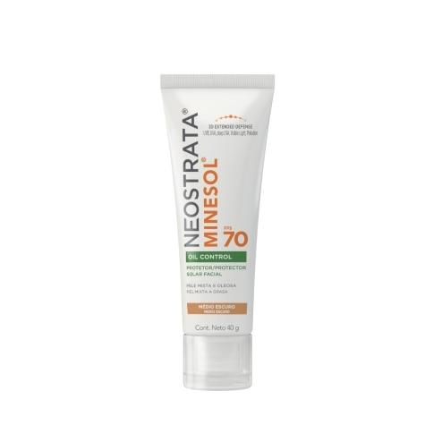Protetor Solar Facial Neostrata Minesol Oil Control FPS70 Pele Mista a Oleosa Cor Médio Escuro 40g - Imagem 3