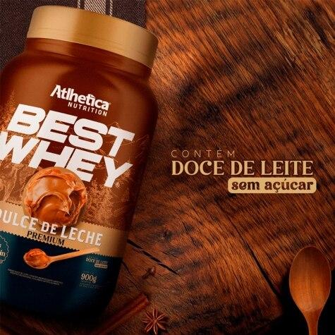 Whey Atlhetica Nutrition Best Whey Sabor Dulce de Leche Premium 900g - Imagem 3