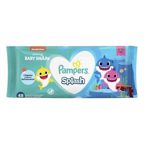 Lenços Umedecidos Pampers Sempre Limpo Baby Shark 48 Unidades - Imagem 1