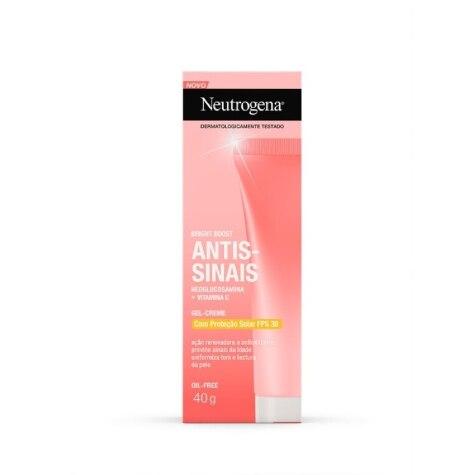 Gel Creme Facial Neutrogena Bright Boost Antissinais FPS30 40g - Imagem 2