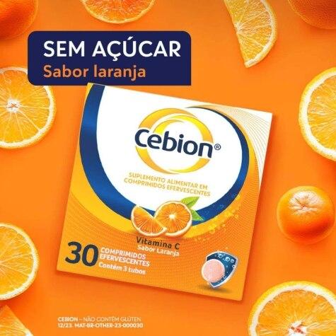 Cebion 1g Sabor Laranja 30 Comprimidos Efervescentes - Imagem 2
