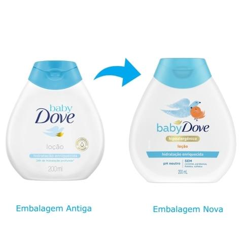 Loção Hidratante Baby Dove Hidratação Enriquecida 200ml - Imagem 2