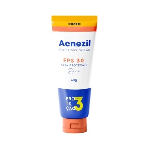 Protetor Solar Facial Acnezil FPS30 Incolor 60g - Imagem 1