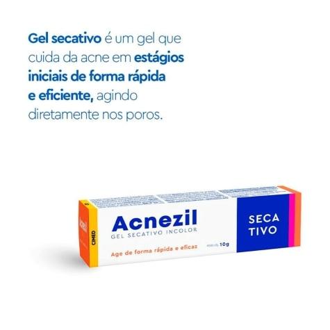 Gel Secativo Acnezil Incolor 10g - Imagem 3
