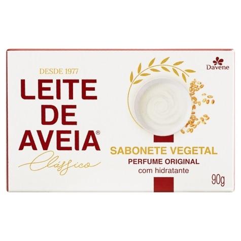 Sabonete em Barra Davene Leite de Aveia Clássico Vegetal 90g - Imagem 1